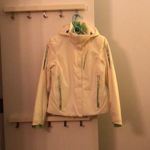 Spyder women’s white and neon ski jacket!!
